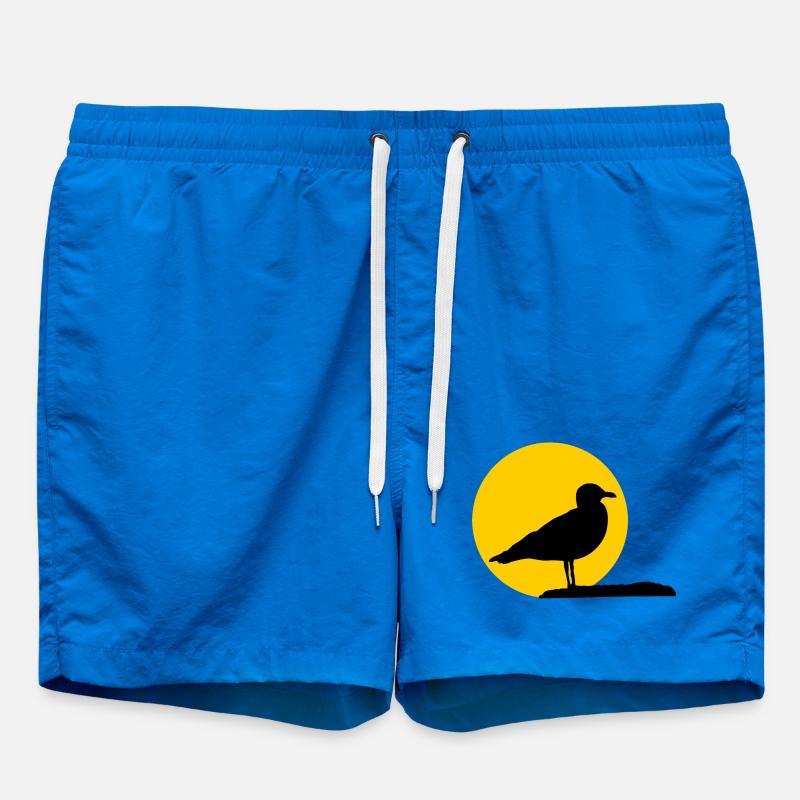 Möwe vor Sonne - Badeshorts - Cobalt blue