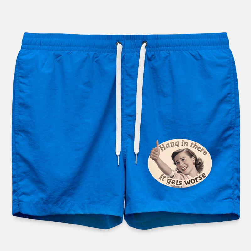 Bleib dran, es wird schlimmer - Badeshorts - Cobalt blue