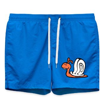 Schnecke Hasenzähne niedlich süß glücklich lustig - Badeshorts - Cobalt blue - Vorne