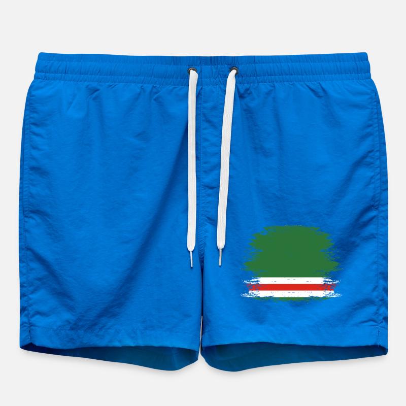 Drapeau de la Tchétchénie utilisé - Short de bain - cobalt blue