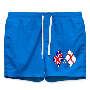 City of London & Great Britain Flaggen - Badeshorts - Cobalt blue - Vorne