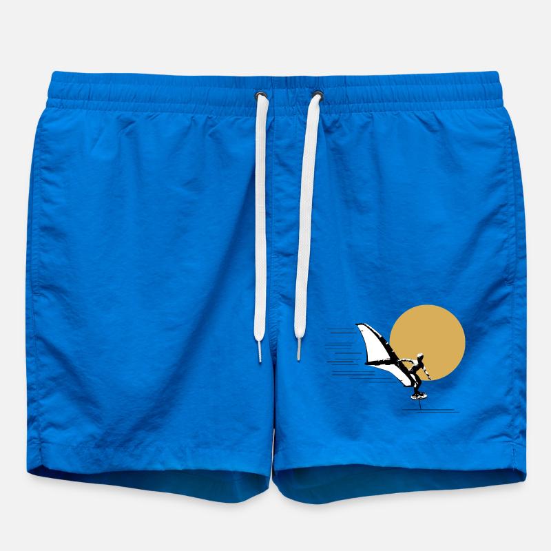 Wingfoiler devant le soleil - Short de bain - cobalt blue