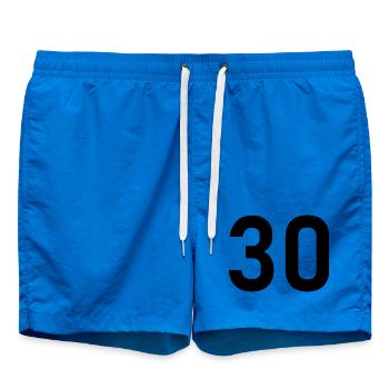 30. 30 ANS. 30e ANNIVERSAIRE. ANNIVERSAIRE 30 ANS. - Short de bain - cobalt blue - Devant