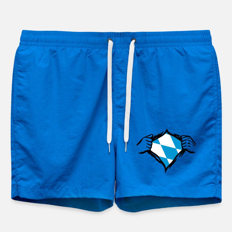 Bavaria Bavarian Flag Flag - Swim Trunks - cobalt blue