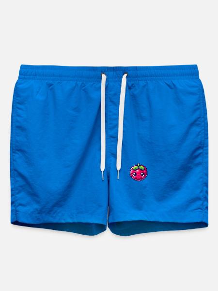 Himbeer-Kawaii-Illustration - Badeshorts - Cobalt blue