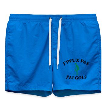 Ich kann nicht, ich habe Golf. - Badeshorts - Cobalt blue - Vorne