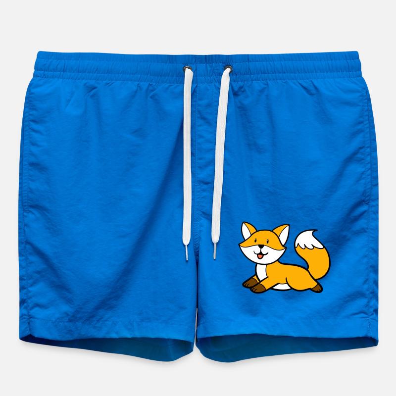 Renard couché - Short de bain - cobalt blue