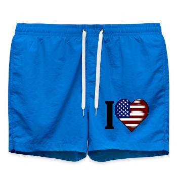 I ♥️ États-Unis | J’adore les États-Unis - Short de bain - cobalt blue - Devant