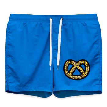 Pretzel Alsace Expression - Swim Trunks - cobalt blue - Front