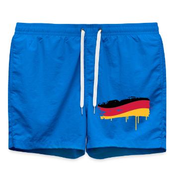 Allemagne flag peint avec un coup de pinceau - Short de bain - cobalt blue - Devant