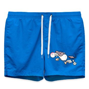 Horse gives full throttle - Horses - Gallop - Pony - Swim Trunks - cobalt blue - Front