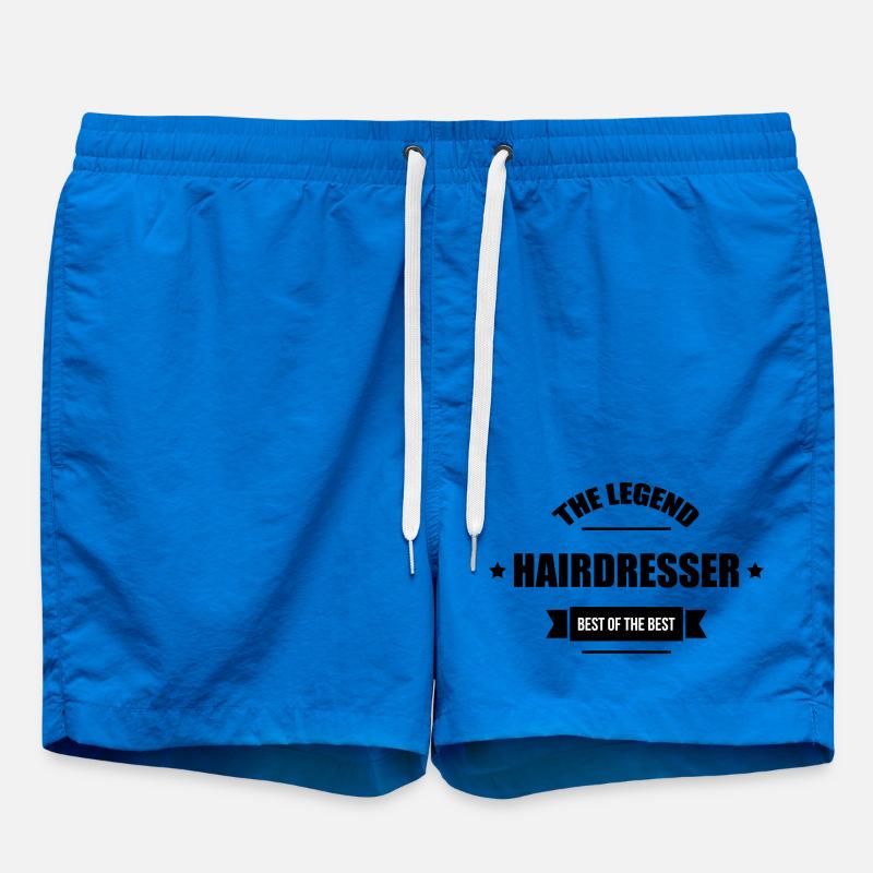Coiffeur - Coiffeuse - Coiffure - Short de bain - cobalt blue