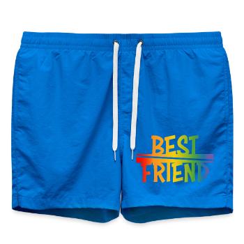 Best friend rainbow - Badeshorts - Cobalt blue - Vorne