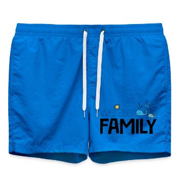 We are Family - Badeshorts - Cobalt blue - Vorne