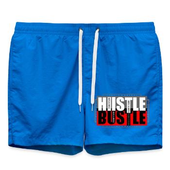 Motif d’agitation et de buste avec des contrastes de couleurs clairs - Short de bain - cobalt blue - Devant