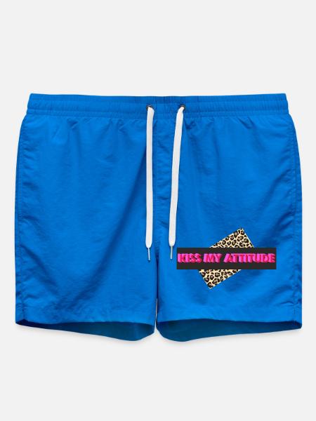 Kiss My Attitude  - Badeshorts - Cobalt blue