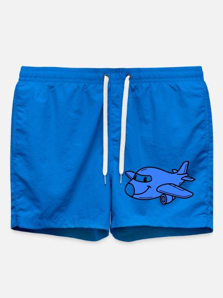 Airplane Kids - Swim Trunks - cobalt blue