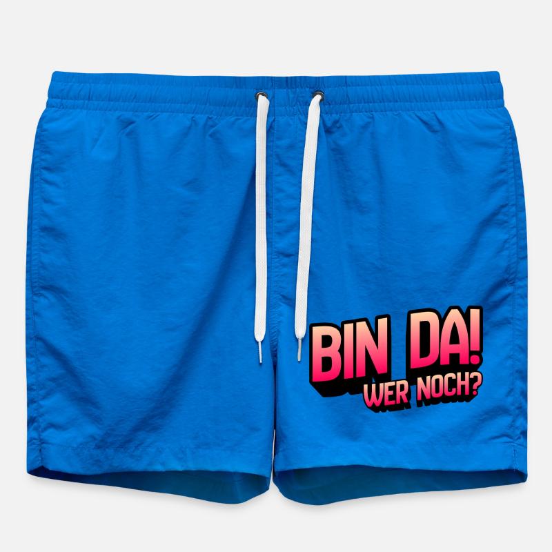 Bin Da Wer Noch Gradient - Badeshorts - Cobalt blue