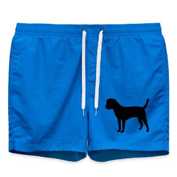 Border Terrier - Swim Trunks - cobalt blue - Front