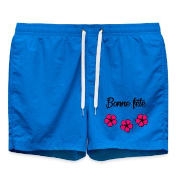 MOTHER'S DAY. HAPPY MOTHER'S DAY. MOM - Swim Trunks - cobalt blue - Front