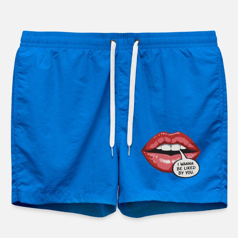 Bold Lip Pop Art : Faites-vous aimer - Short de bain - cobalt blue
