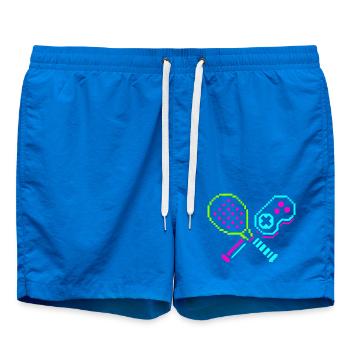 Paddles Néon Arcade Rétro - Short de bain - cobalt blue - Devant