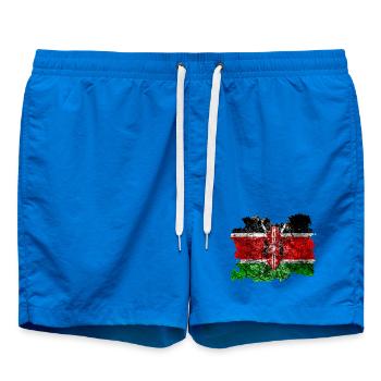 Kenia Vintage Flagge - Badeshorts - Cobalt blue - Vorne