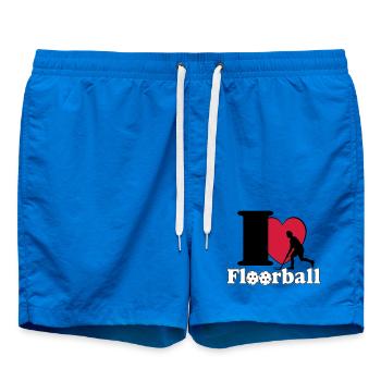 Floorball , Floorball , Hockey , Fun j’adore.. (25) - Short de bain - cobalt blue - Devant