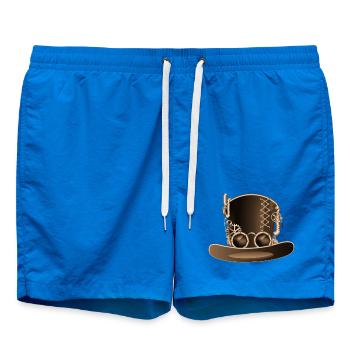 Cylindre Steampunk au look antique avec engrenages - Short de bain - cobalt blue - Devant