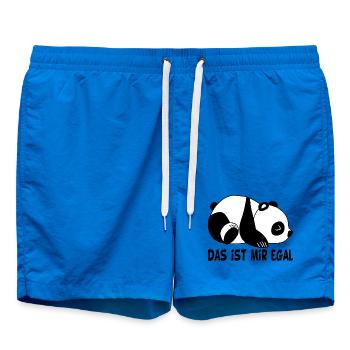 Das ist mir egal - Badeshorts - Cobalt blue - Vorne