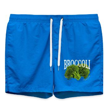 Broccoli – Ästhetisches Gemüse-Design - Badeshorts - Cobalt blue - Vorne