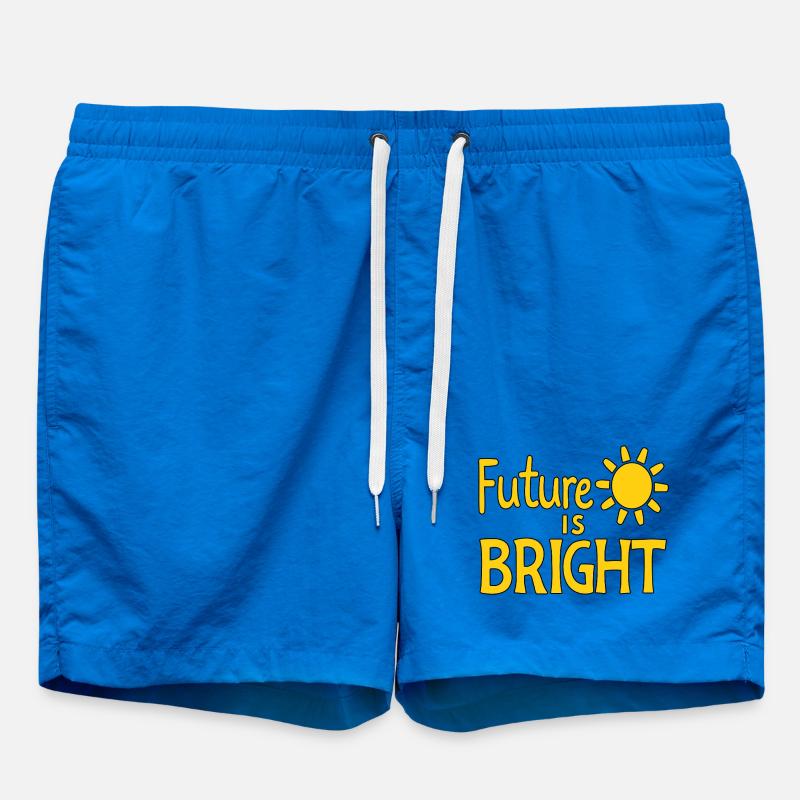Future Is Bright - Sun - Swim Trunks - cobalt blue