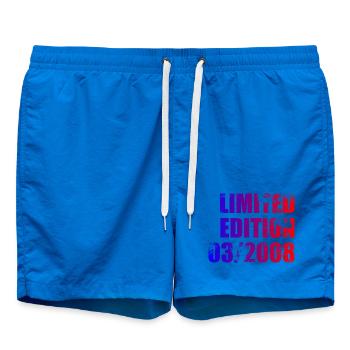 18th Birthday Limited Edition 03/2008 - Swim Trunks - cobalt blue - Front