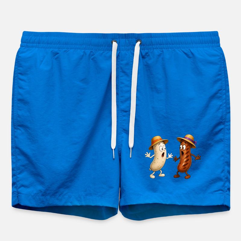 Bratwurst and Weißwurst - Swim Trunks - cobalt blue