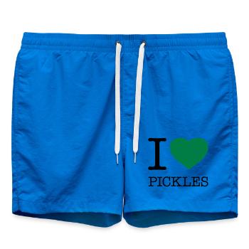 I LOVE PICKLES - Swim Trunks - cobalt blue - Front