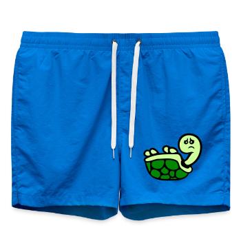Schildkröte auf Rücken umgekippt liegend traurig - Badeshorts - Cobalt blue - Vorne