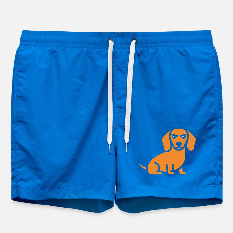 Conception de la Surface Dachshund Dog - Short de bain - cobalt blue