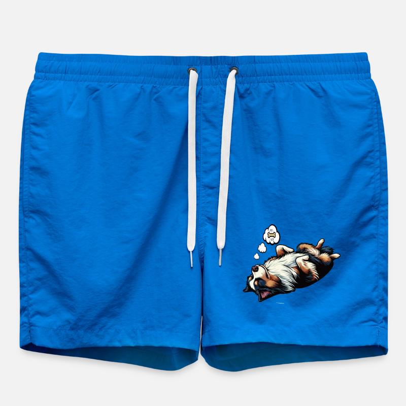 Australian Shepherd Aussie Aussie Owners Aussies - Swim Trunks - cobalt blue