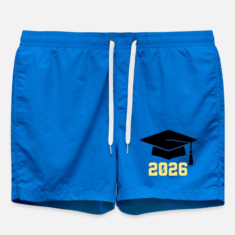 Diplômé 2026 Bachelor Hat - Short de bain - cobalt blue