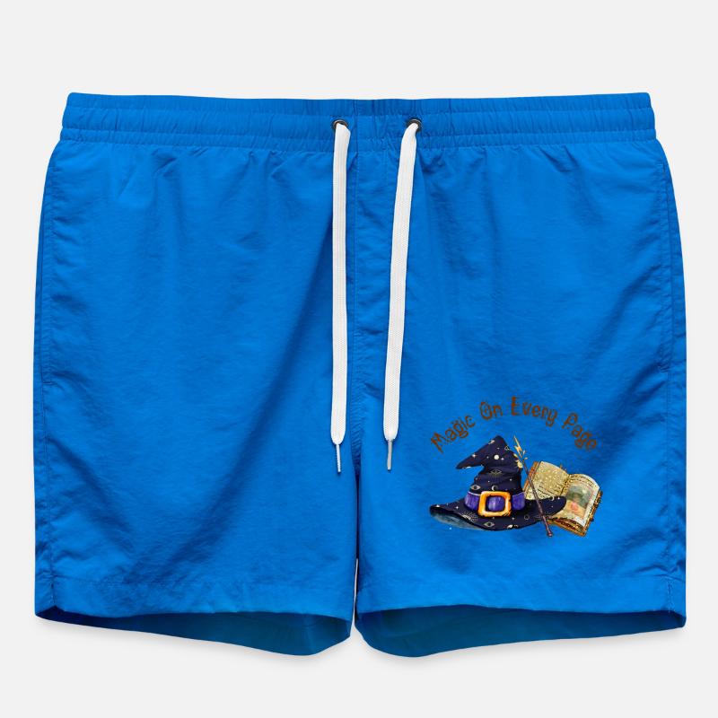Magic Is On Every Page  - Swim Trunks - cobalt blue