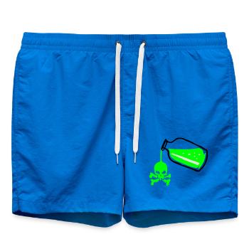 Poison bottle with a skull - Swim Trunks - cobalt blue - Front