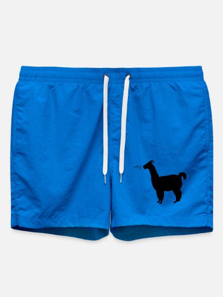 Llama spits wittily - Swim Trunks - cobalt blue
