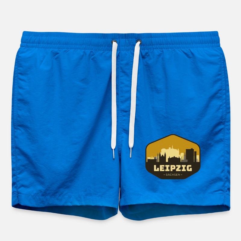 Leipzig Skyline - Swim Trunks - cobalt blue