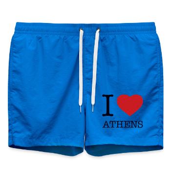 I LOVE ATHENS - Badeshorts - Cobalt blue - Vorne