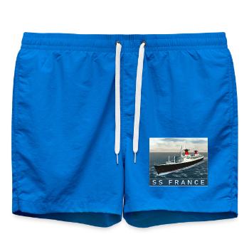 S.S. France at sea - Short de bain - cobalt blue - Devant