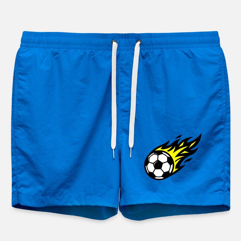 Soccer Flame Ball - Swim Trunks - cobalt blue