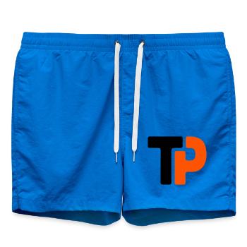 Tischtennis Logo TP Ping Pong Mannschaft - Badeshorts - Cobalt blue - Vorne