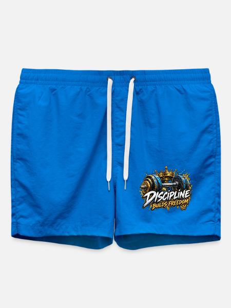 Disziplin baut Freiheit - Badeshorts - Cobalt blue