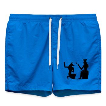 Pyramid Egyptian hieroglyphics pharaoh - Swim Trunks - cobalt blue - Front