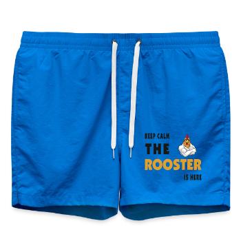 Keep Calm The Rooster Is Here - Swim Trunks - cobalt blue - Front